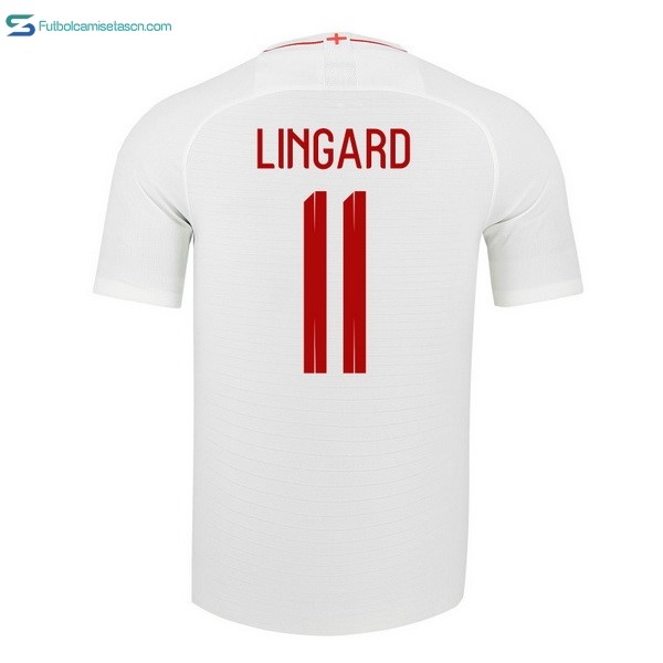 Camiseta Inglaterra 1ª Lingard 2018 Blanco